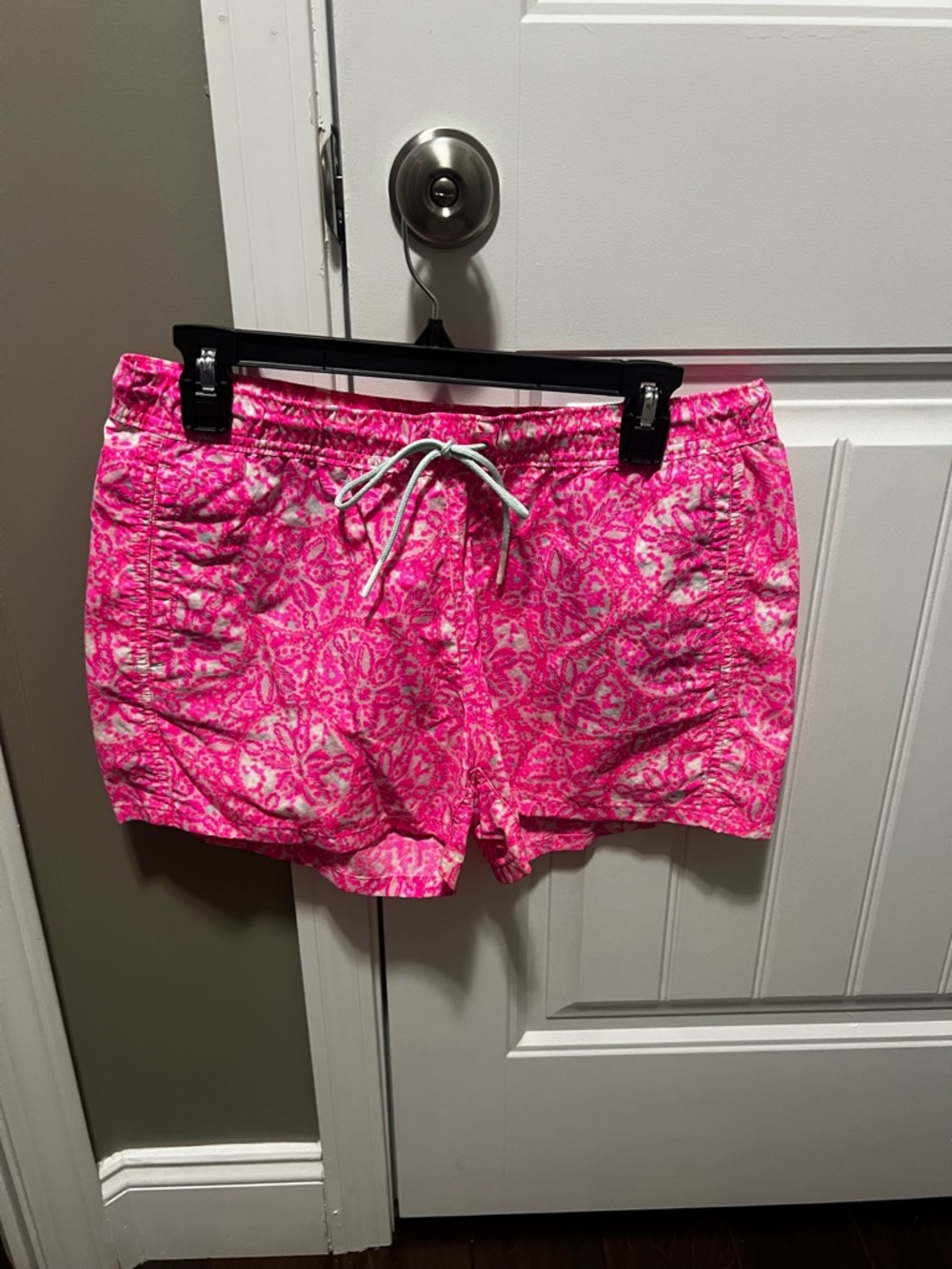 Vineyard Vines Hot Pink Printed Drawstring Athletic Shorts